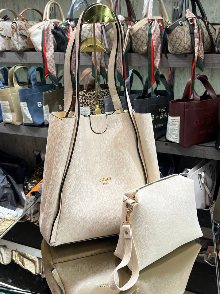 Beyaz Modern Klasik Deri Kadın Çanta - Görsel 3