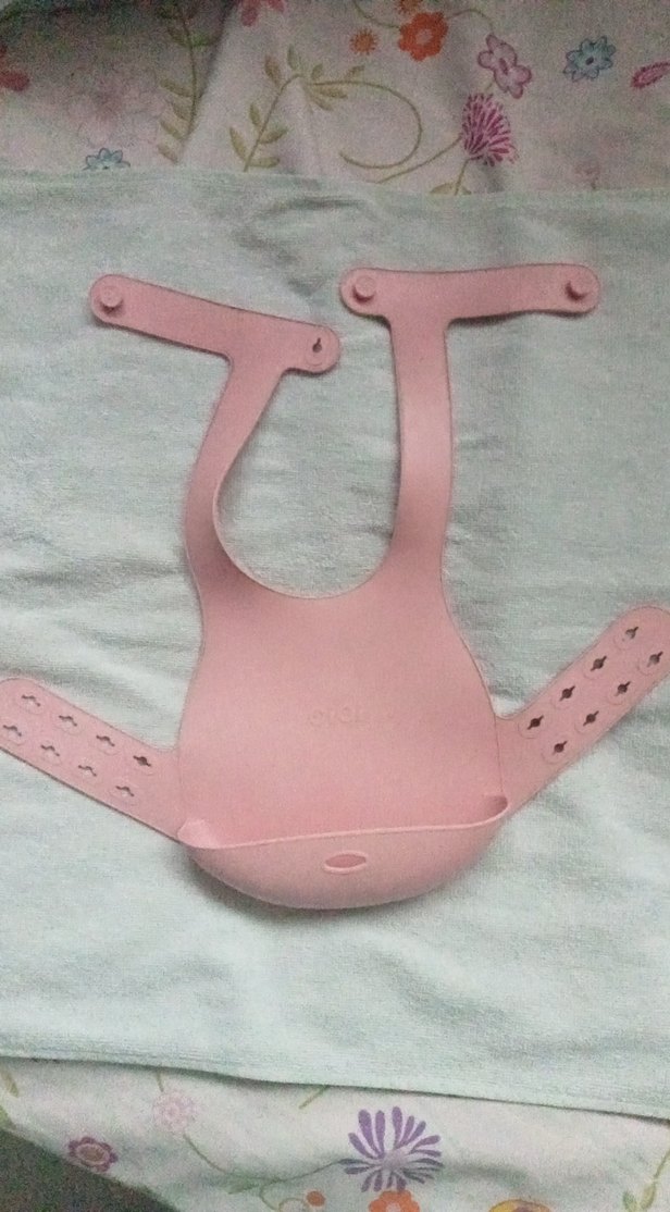 Pembe Silikon Bebek Mama Önlüğü - Görsel 2