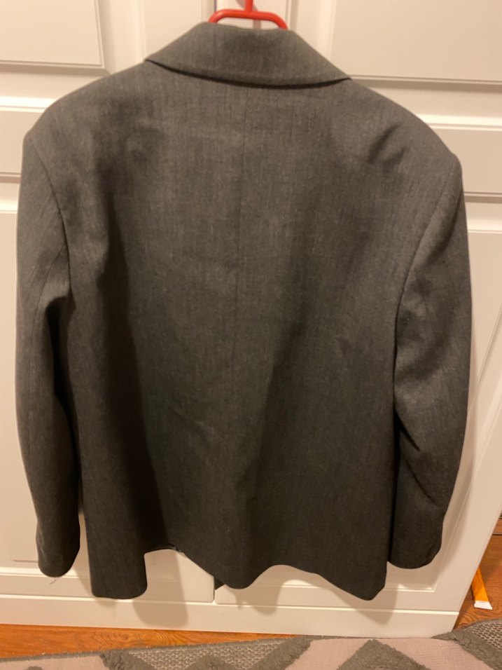 Gri Düğmeli Kadın Blazer Ceket - Görsel 2