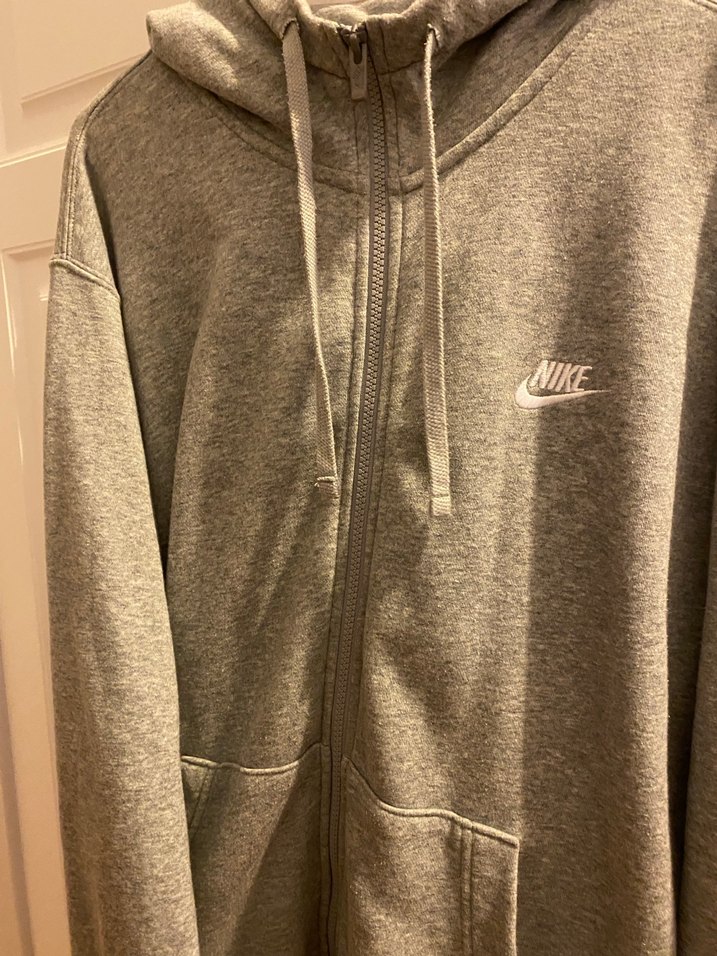 Gri Erkek Fermuarlı Kapüşonlu Sweatshirt - Görsel 2