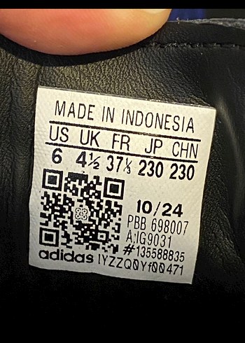 Orijinal Adidas Samba Siyah Beyaz Kadın Spor Ayakkabı - Görsel 6
