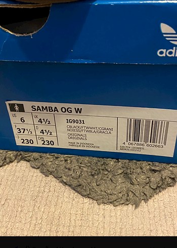 Orijinal Adidas Samba Siyah Beyaz Kadın Spor Ayakkabı - Görsel 7