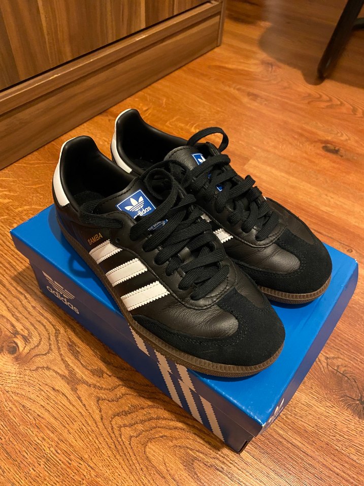 Orijinal Adidas Samba Siyah Beyaz Kadın Spor Ayakkabı - Görsel 2