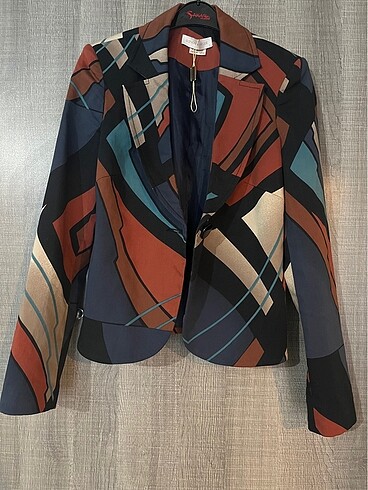 Bohem tarz toprak tonları blazer