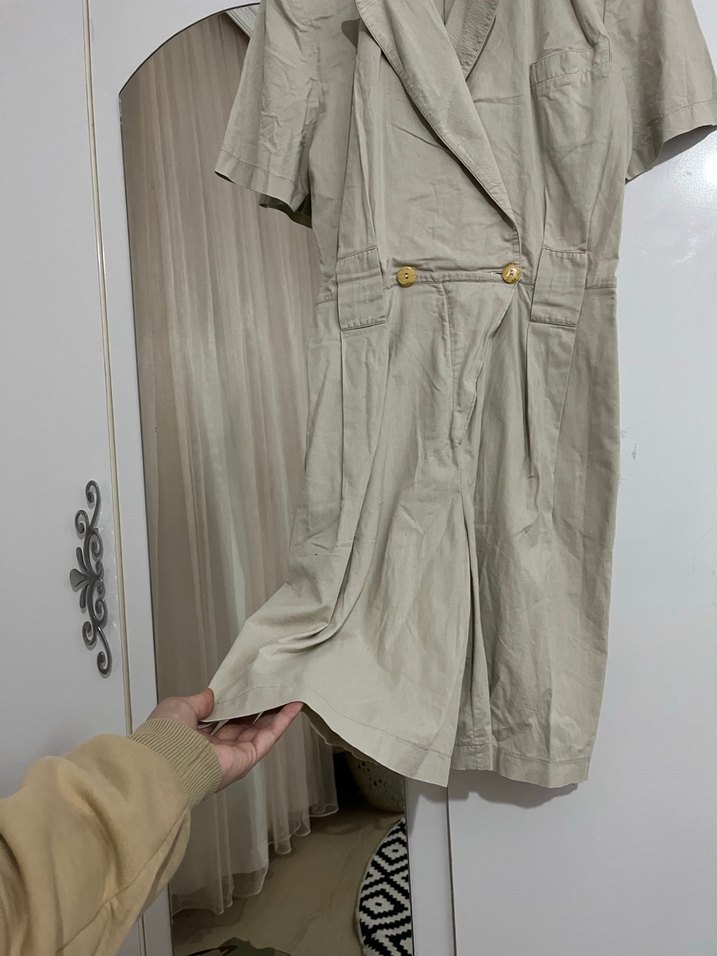 İpekyol Keten şortlu Kadın Tulum - Görsel 3