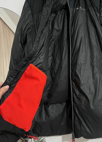 Siyah kaz tüyü su geçirmez Kayak Montu - Görsel 2