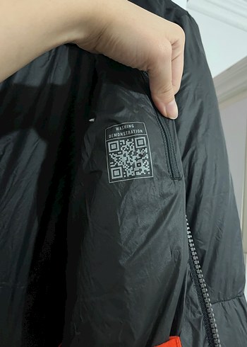 Siyah kaz tüyü su geçirmez Kayak Montu - Görsel 4