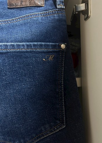 Mavi jean Lacivert mom jean Kot Pantolon - Görsel 4