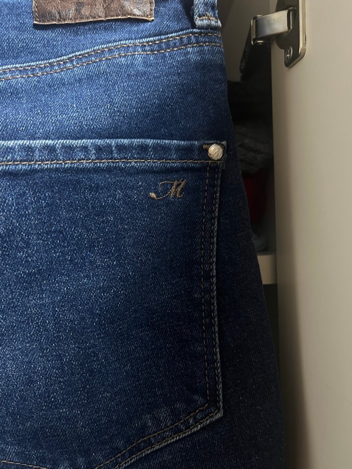 Mavi jean Lacivert mom jean Kot Pantolon - Görsel 4