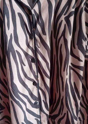 Trendyol & Milla Zebra Desenli Kadın Mini Pijama Takımı