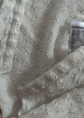 Bohem Kısa Kesim Beyaz Triko  Hırka - Görsel 6