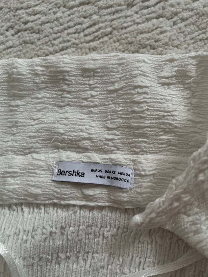 Bohem Kısa Kesim Beyaz Triko  Hırka - Görsel 3