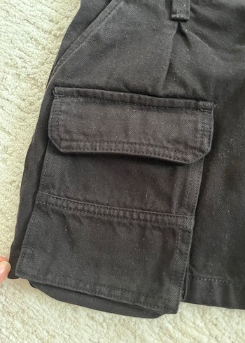 Siyah Kemerli Kadın Mini Kot Etek yanında kemer de geliyor - Görsel 3