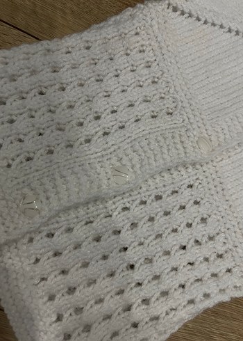 Bebek Kısa Kollu Örgü Hırka el emeği - Görsel 3