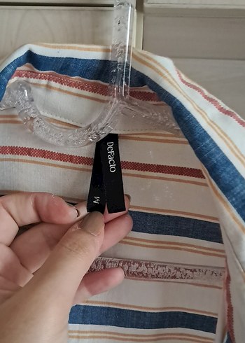 Defacto Defacto Bohem Çizgili Pamuklu Kadın Gömlek