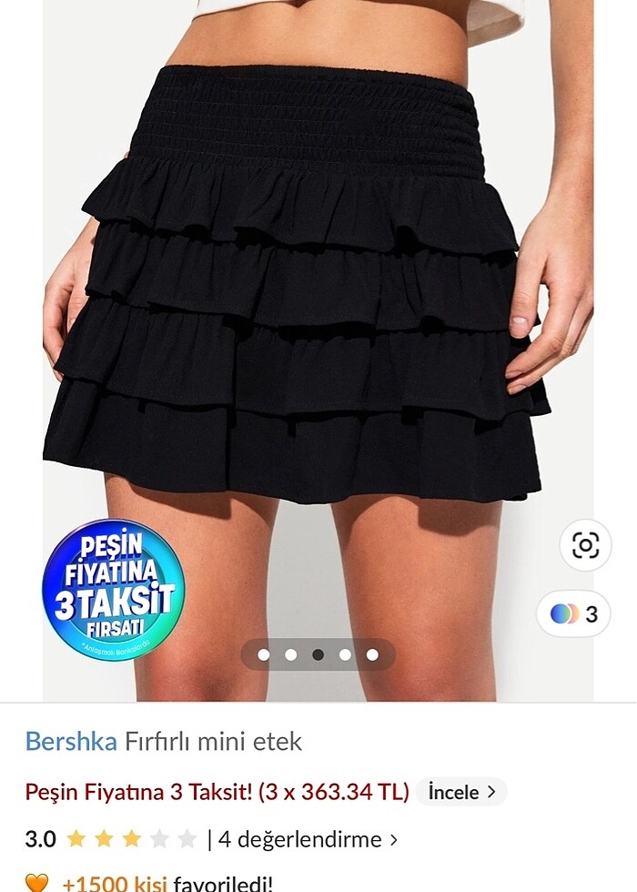 Bershka fırfırlı etek - Görsel 4