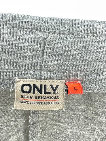 l Beden gri Renk Only Mini Etek %70 İndirimli.