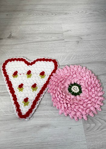 Kırmızı Beyaz Çizgili Banyo Süngeri lif - Görsel 2