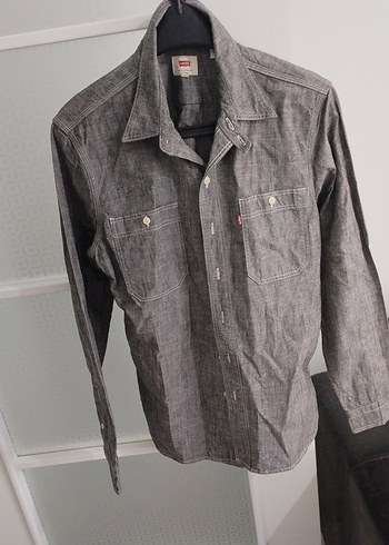Levis Levi S Gri Melanj Uzun Kollu Gomlek