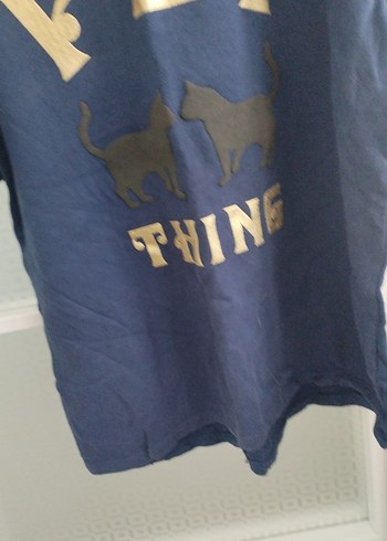 Parlak Mavi Baskılı Sokak Stili Kedi Kıyafeti - Görsel 4