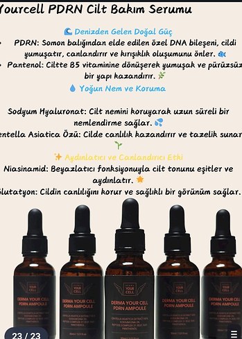 PDRN Cilt Bakım serumu 30 ml 1 ADET CİLT BAKIM MASKE HEDİYEMİZDİ