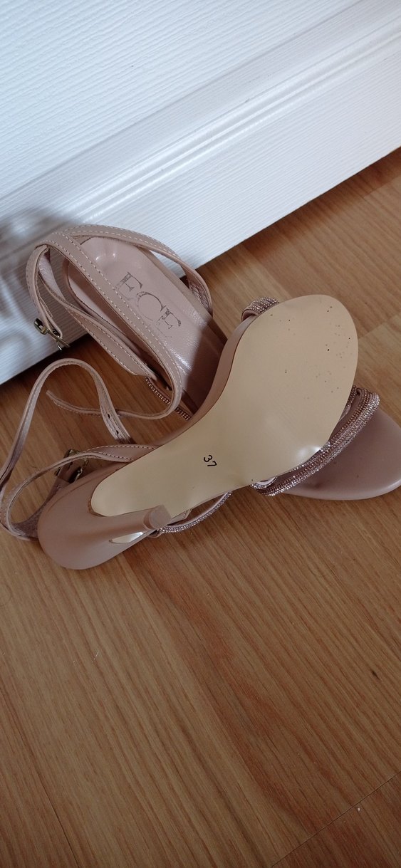 Gold Rose Taşlı İnce Topuklu Kadın Abiye Ayakkabı - Görsel 5