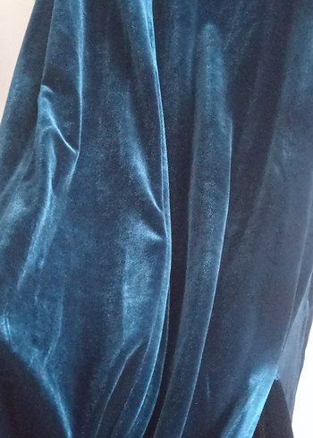 Koyu Zümrüt Uzun Kollu Abiye Elbise - Görsel 8