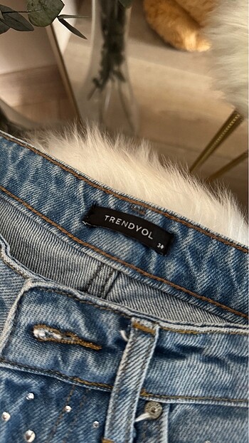 Trendyol & Milla Taşlı kot pantolon