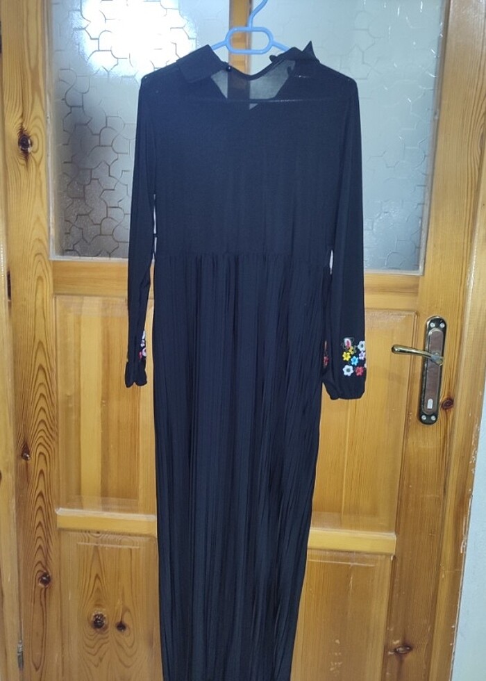 Bayan elbise <tesettür <siyah - Görsel 5