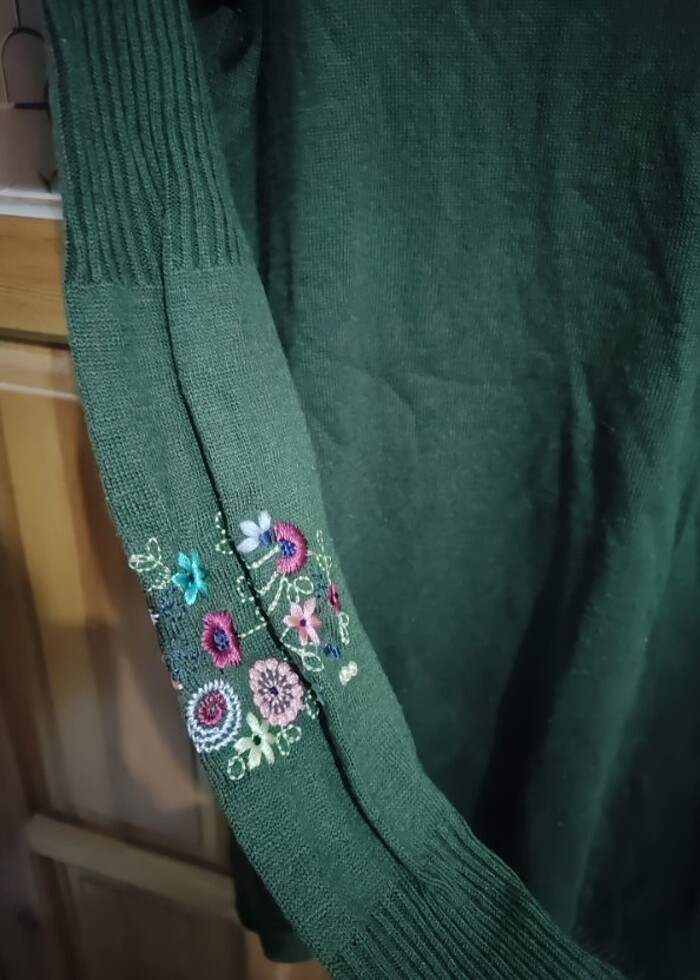 Asker yeşili tunik <kadın tesettür - Görsel 4