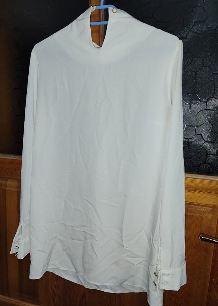 Beyaz gömlek <kadın tesettür - Görsel 3