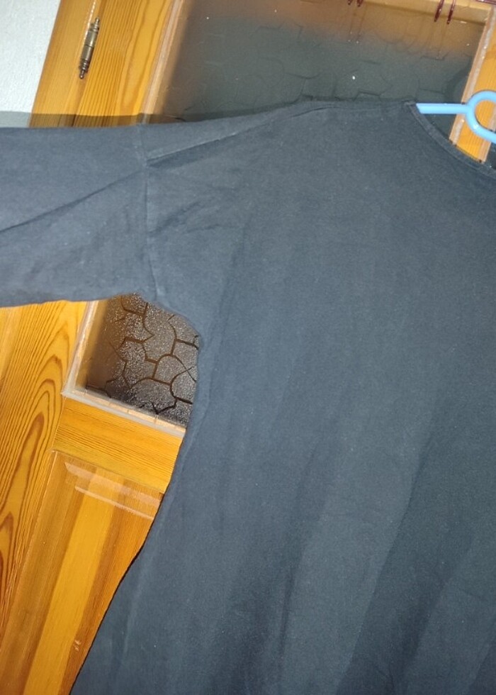 Siyah salaş tunik<kadın tesettür - Görsel 5