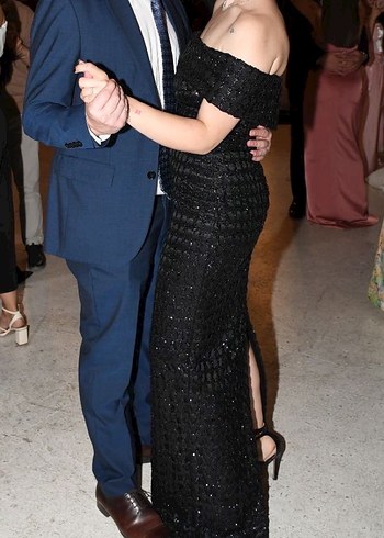 Dressing Room Siyah Uzun Gece Elbisesi - Görsel 2