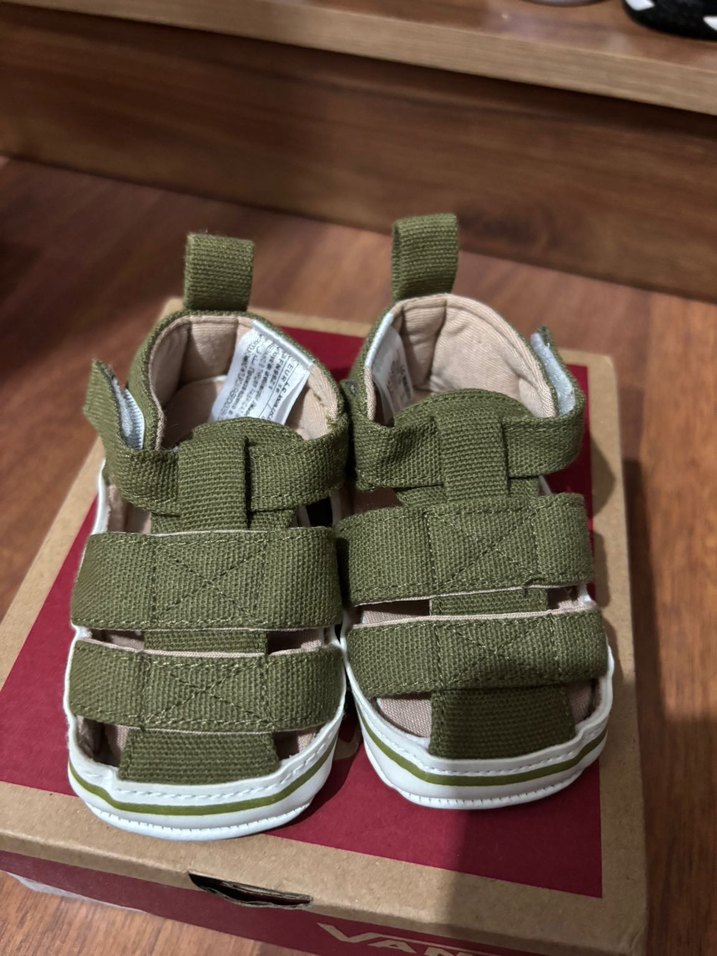 Yeşil Erkek Çocuk Cırt Cırtlı sandalet - Görsel 2