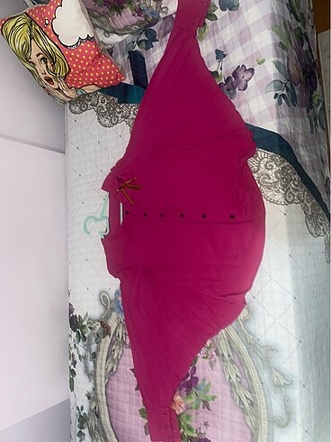 Yarasa Kol Modeli pembe Bluz
