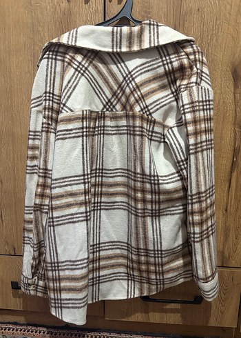 Düğmeli Kareli Uzun Kollu Kadın Gömlek - Görsel 2