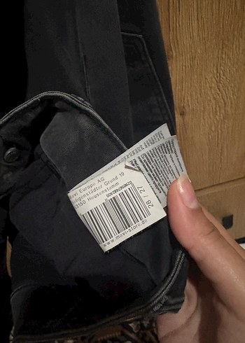 Kadın Siyah Midi Denim Pantolon - Görsel 3