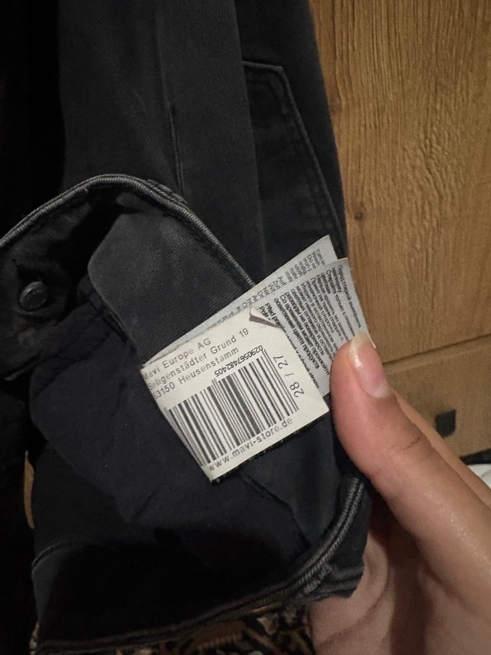 Kadın Siyah Midi Denim Pantolon - Görsel 3