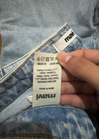 Gevşek Kesim Midi Kot Pantolon - Görsel 2