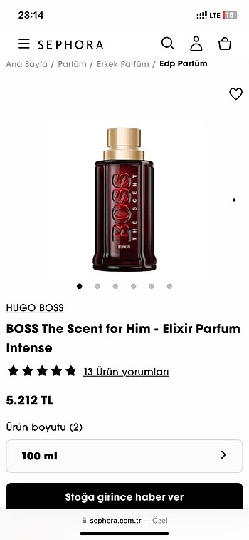 Hugo boss elixir