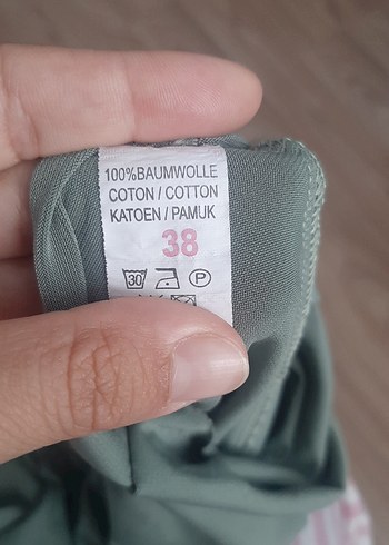 m Beden Yeşil Drapeli Uzun Kadın Elbise