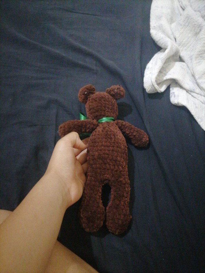 Kahverengi El Örgüsü Peluş Ayıcık - Görsel 3