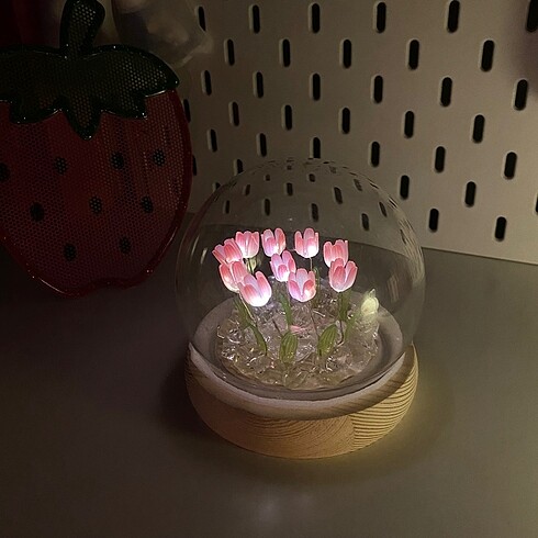 10 LED Çiçekli Lale Gece Lambası