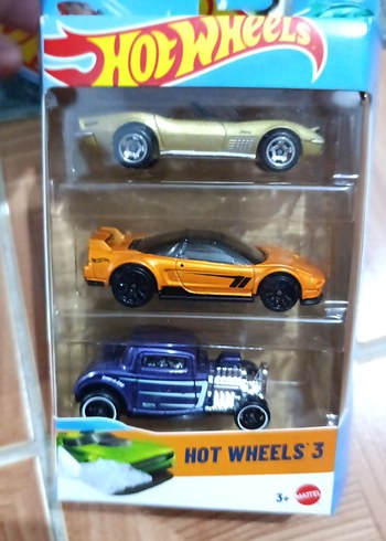 Hot Wheels 3'lü Mini Oyuncak Araba Seti