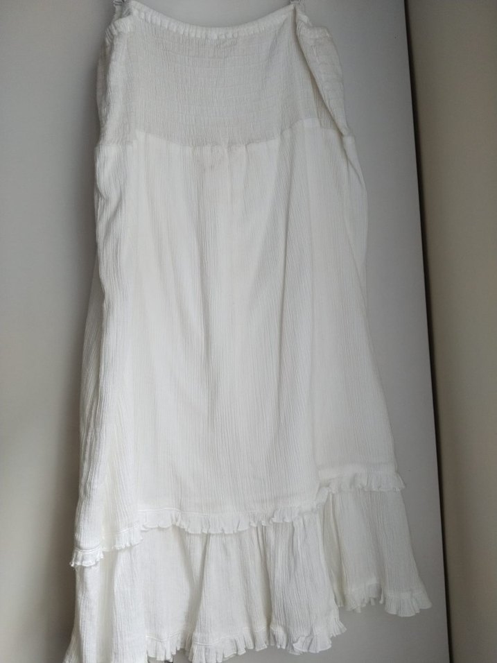 Beyaz Askılı Elbise - Görsel 3