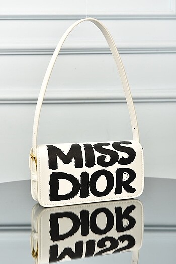  Beden beyaz Renk DIOR - Miss Dior Flap Bag