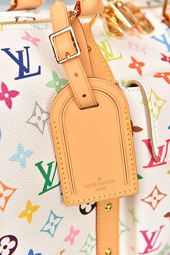  Beden beyaz Renk LOUIS VUITTON - LV x TM Keepall Bandouliere Bag 45