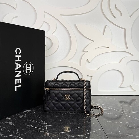 Chanel Top Handle Vanity Bag with Chain