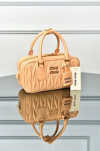  Beden siyah Renk MIUMIU - Arcadie Matelasse Nappa Leather Bag