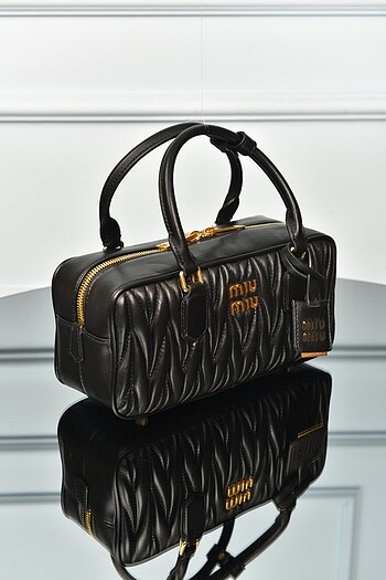 Beden siyah Renk MIUMIU - Arcadie Matelasse Nappa Leather Bag